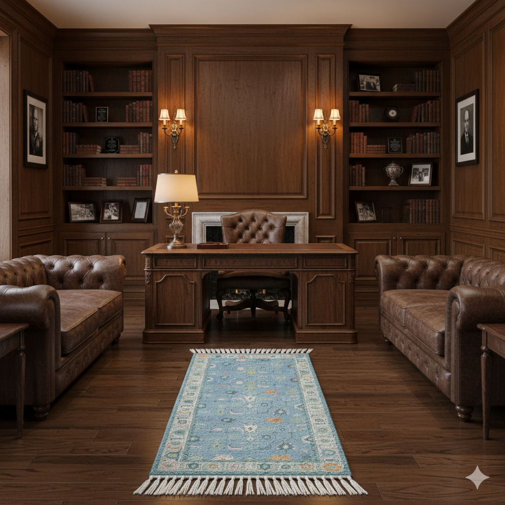 AVELENORA - Hand Knotted Oushak Carpet
